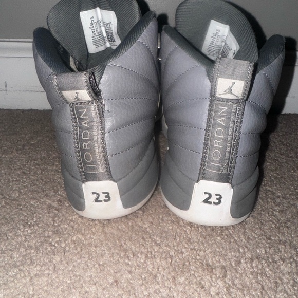 Air Jordan Gray and White Sneakers - Picture 6 of 9